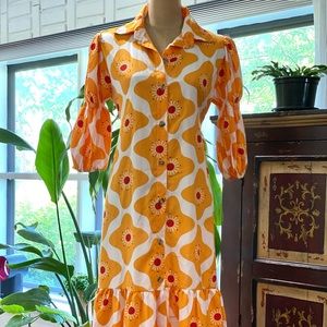 Printed floral maxi dress